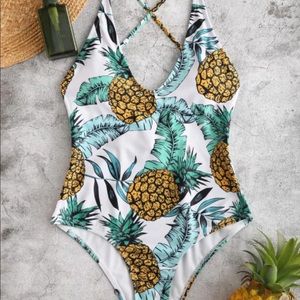 Zaful pineapple swimsuit
